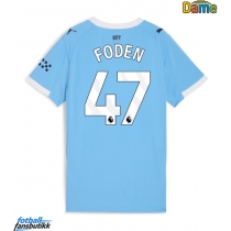 Manchester City Phil Foden #47 Hjemmedrakt Dame 2025-26 Kortermet